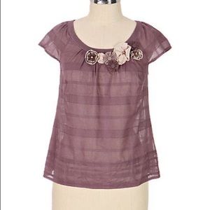 Anthro Candied Corsage Blouse